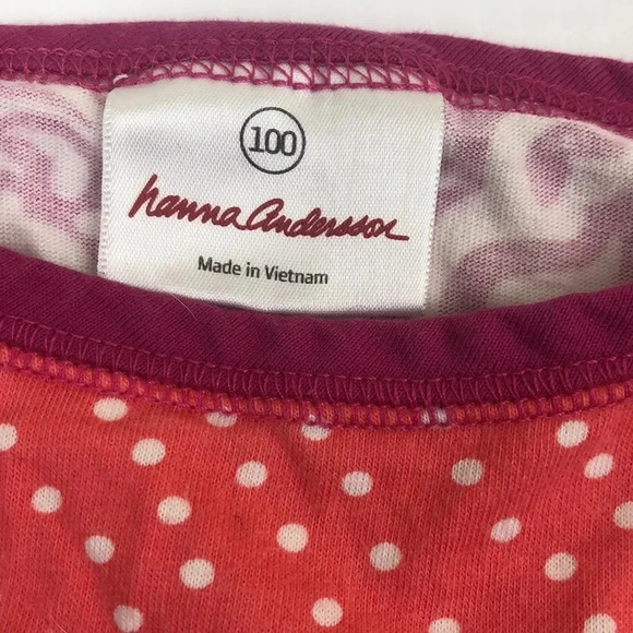 HANNA ANDERSSON GUC GIRLS PINK WHITE SUMMER DRESS CASUAL TANK SWIM SIZE 4 100 - Picture 4 of 6